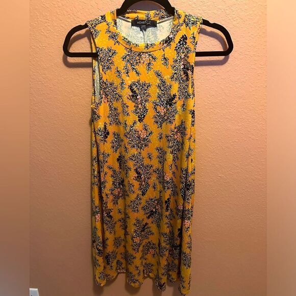 Heart Soul yellow floral dress - Picture 1 of 6